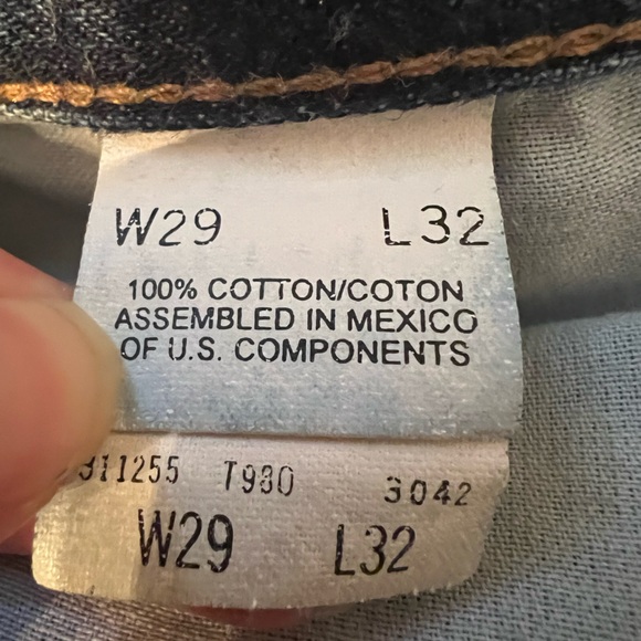 Structure  Men’s Dark Blue Jeans Relax Fit Size 29X32 - Picture 9 of 10